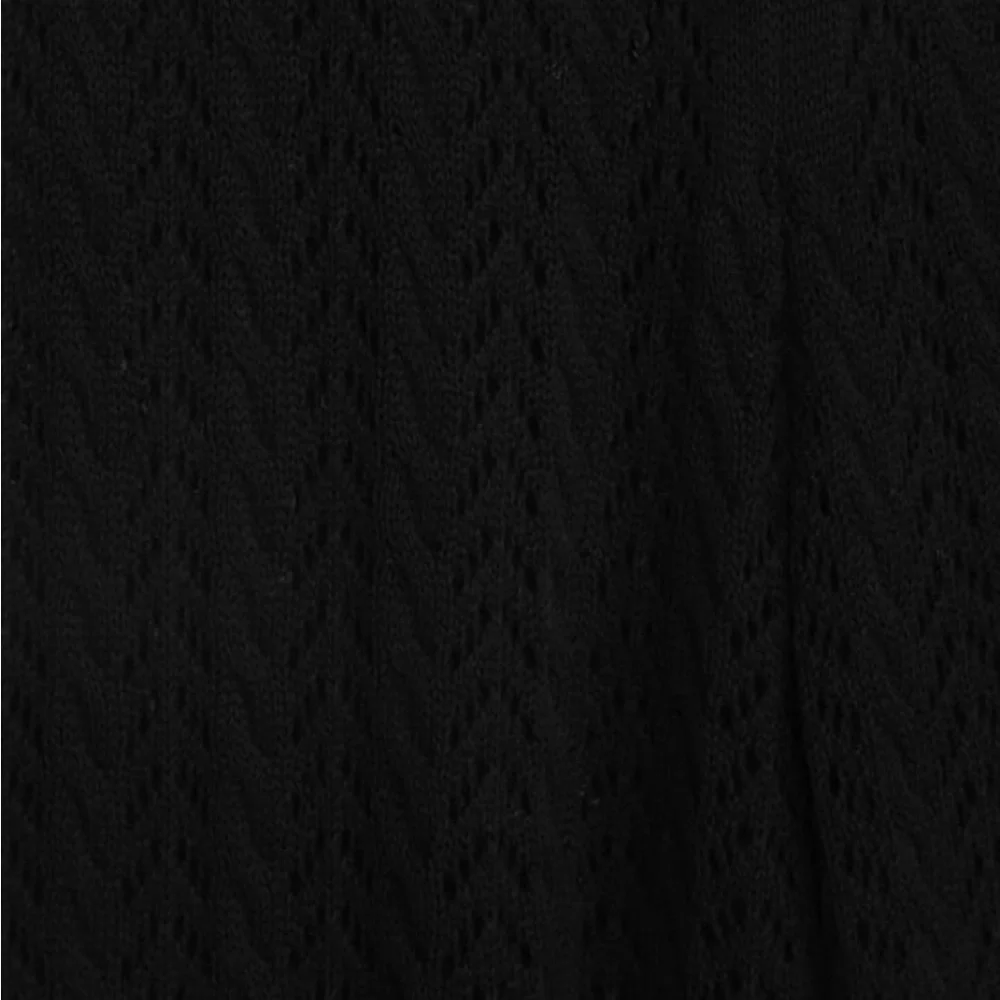 Balmy Breeze Black Crochet High-Waisted Swim Cover-Up Pants - Picture 7 of 7